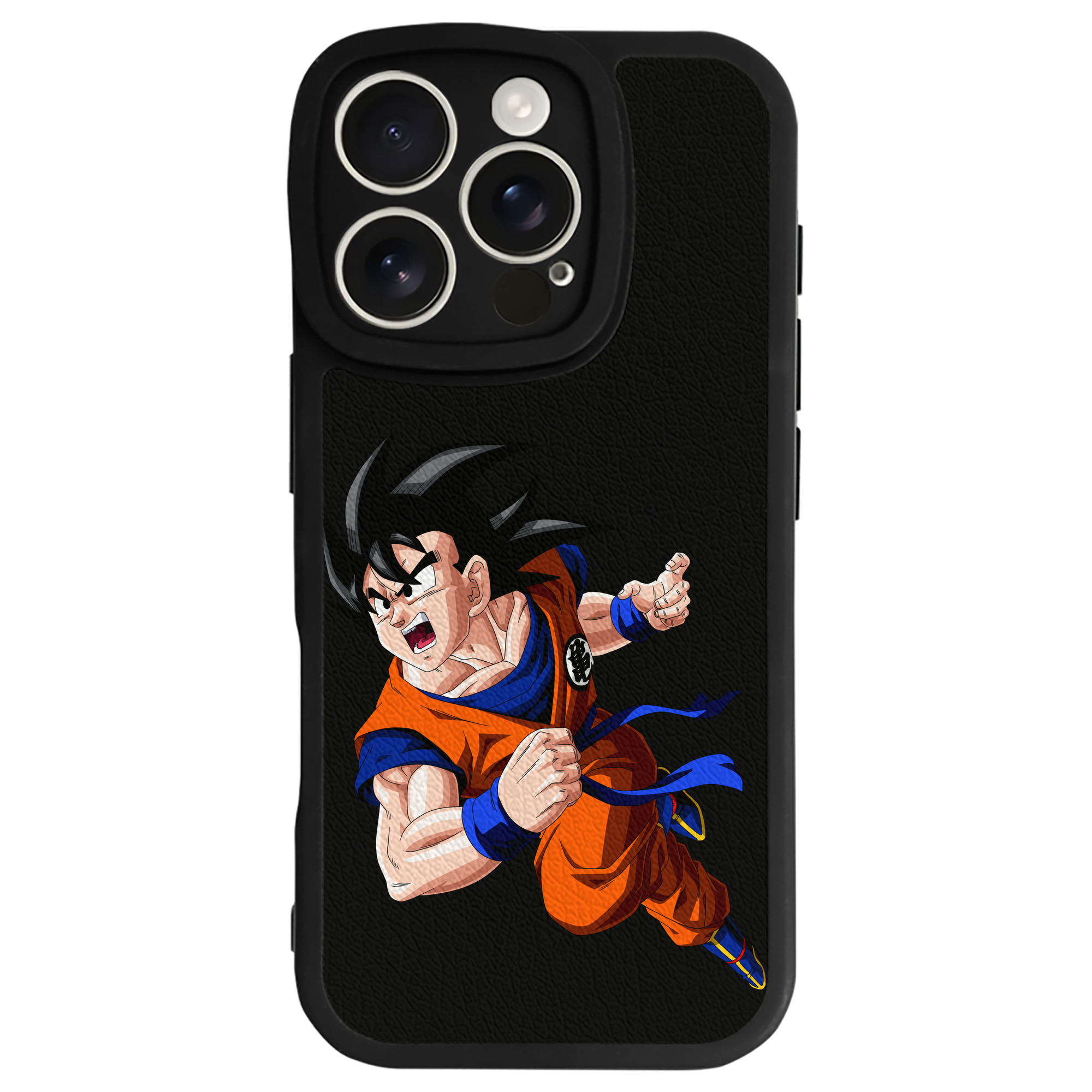 （画像用） ドラゴンボール 孫悟空（そん ごくう）Son Goku カカロット DRAGON BALL Kakarotto 【iPhone 16シリーズ対応】シリコンスマホケース（レザー調） 材質：シリコン